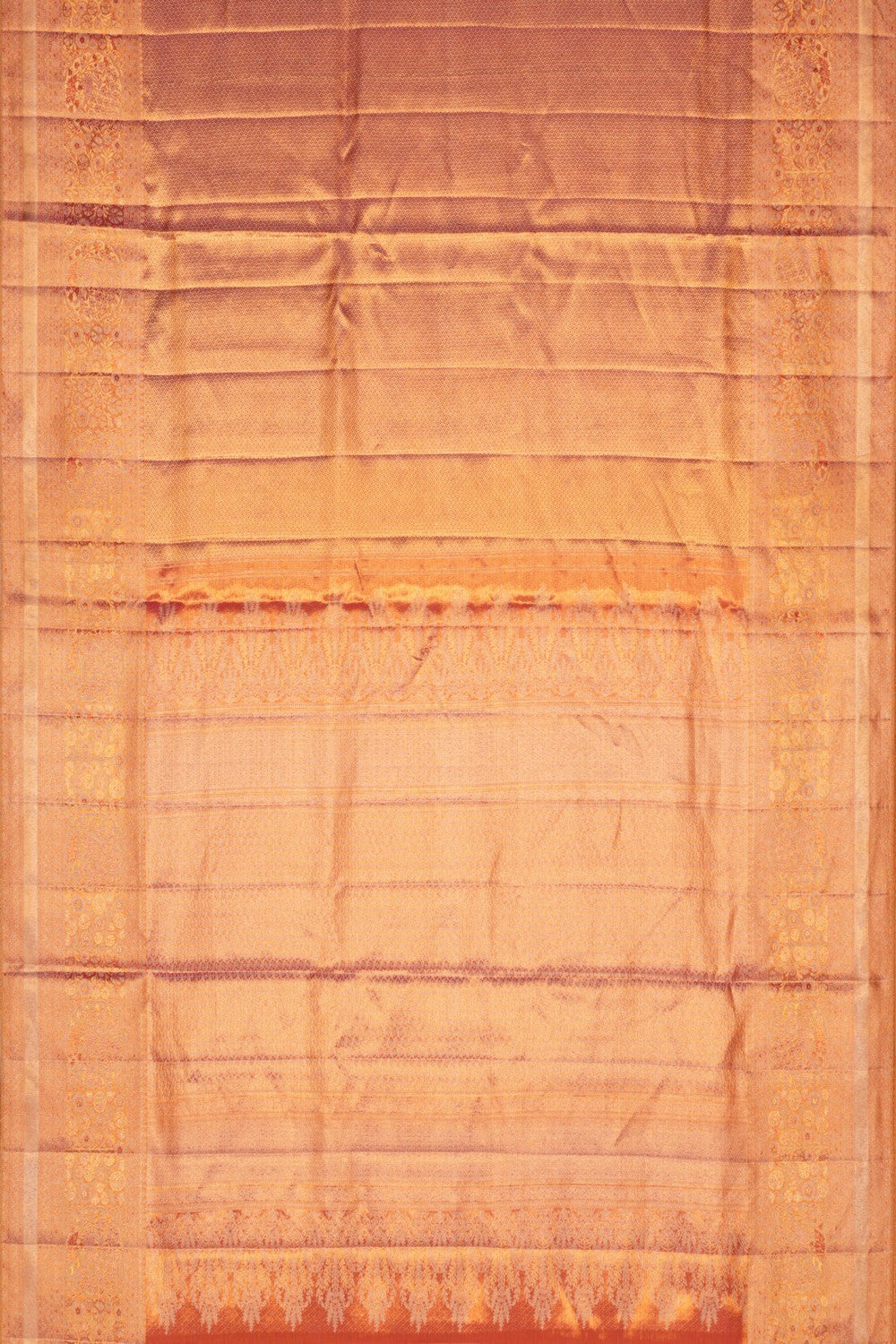 Image of Kanchi Pattu Brocade Peach Saree